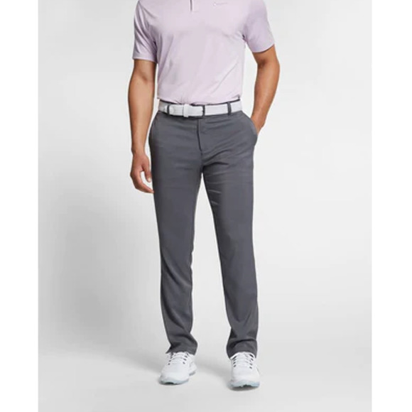 Nike Mens Pants Size 32X30 Gray Flat Front Core Flex‎ Golf  Dri Fit Straight Leg - Picture 1 of 15